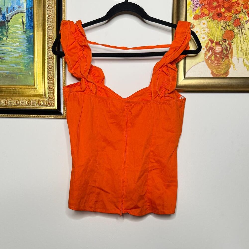 Orange Ruched Top L - Picture 4 of 5